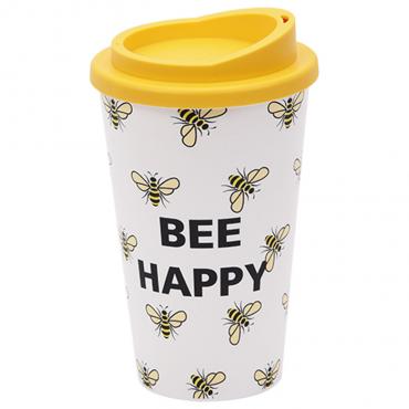 Reusable Travel Mug with Bee Design