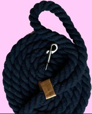 Blue large dog lead