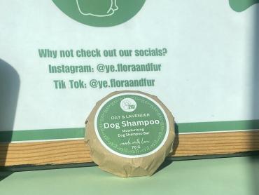 Dog shampoo bar