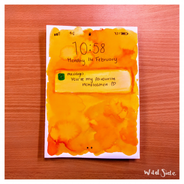 Orange Notification Card