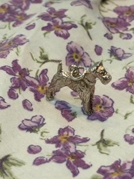 Real silver dog pendant 