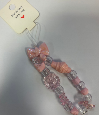 Pink Phone charm