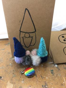 two of our adorable gnome designs