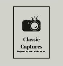 logo for the photo framing business Classic Captures 