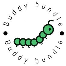 a caterpillar surrounded by writing saying buddy bundle