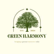 Green Harmony logo with a large tree