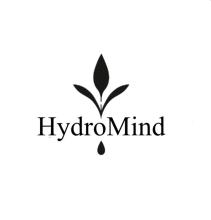 HydroMind logo featuring a leaf above a water droplet