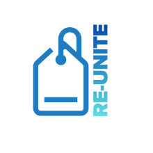 Logo featuring business name, and tag icon.