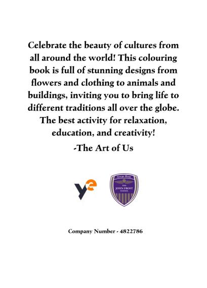 Back cover of the colouring book