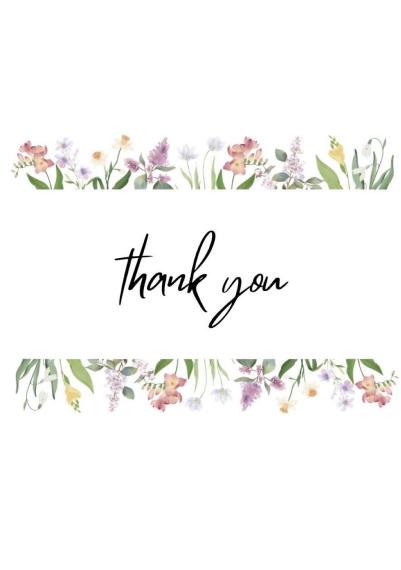 Thank you card