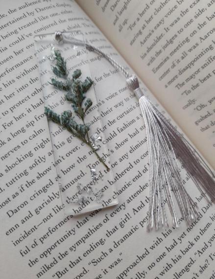 Resin based bookmark