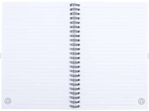 This kind of paper is biodegradable and ecologically friendly, made by hand from recycled materials rather than from trees. It includes 160 pages. It has Lined pages. 