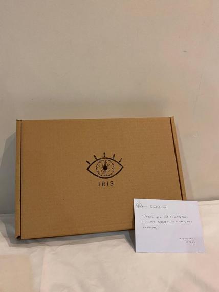 A picture of the outside of the box