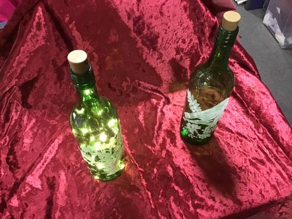 Green wine bottle 