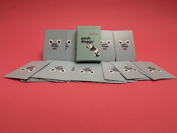 The back of the cards, and the box