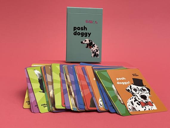 The front of the cards, and the box