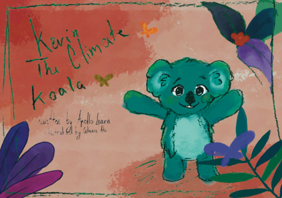The front cover of our book 'Kevin the Climate Koala!'