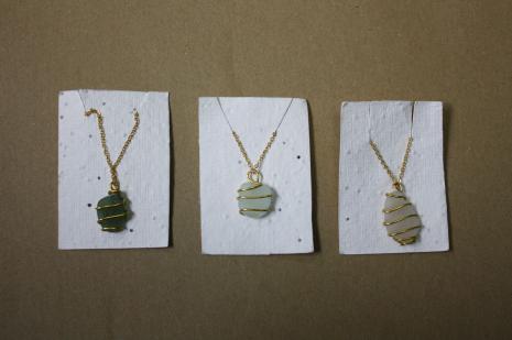 Gold Sea Glass Necklace