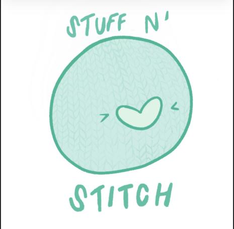image of our logo with our mascot, stuffie