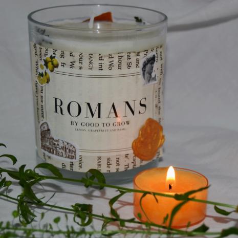 Our Romans candle is displayed here.