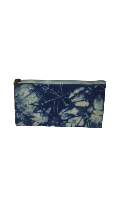 Blue Tie Dye Zip Pouch