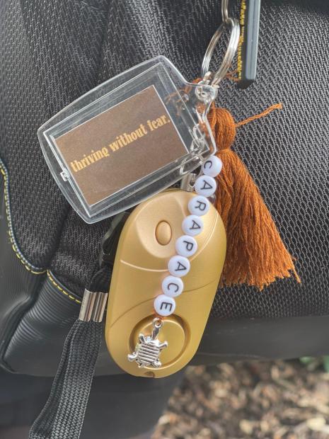 Gold Safety Alarm with Gold Tassel