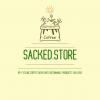 Sacked Store logo - An illustration of a coffee sack above text.
