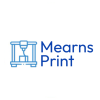 The Mearns Print logo which consists of a light-blue 3D printer icon on the left, and darker-blue text saying 'Mearns Print'