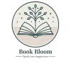 The book bloom logo shows a tree blooming from the open pages of a book, this represents how  our company aims to grow the imagination and minds of children