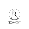  Letter R with floral patterns in a circle 