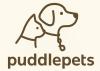 A cat and a dog outline with the words 'puddlepets' underneath